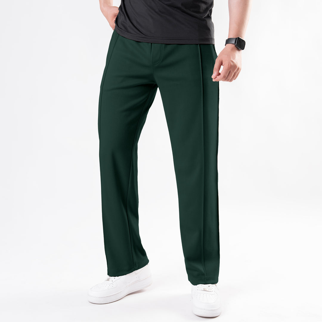 Forest Green Casual Trousers