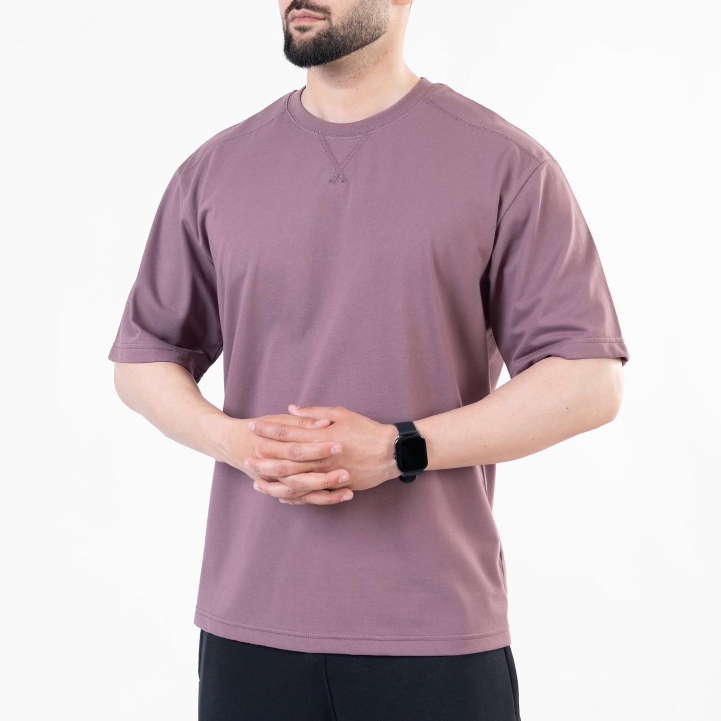 Men's Mauve Oversized T-Shirt