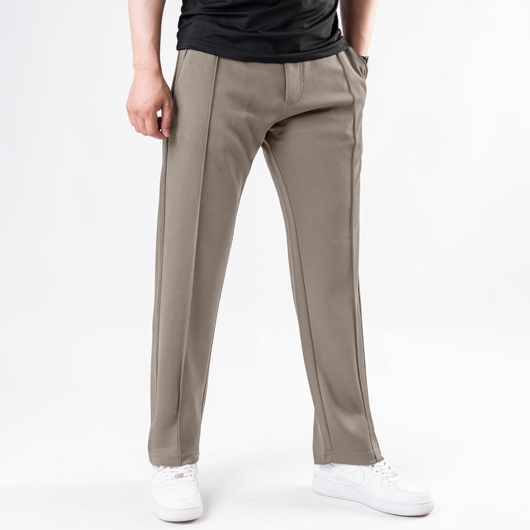 Beige Casual Chino Trousers