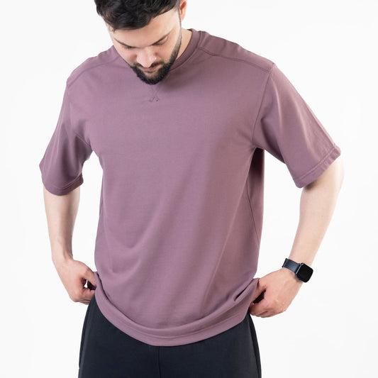 Men's Mauve Oversized T-Shirt