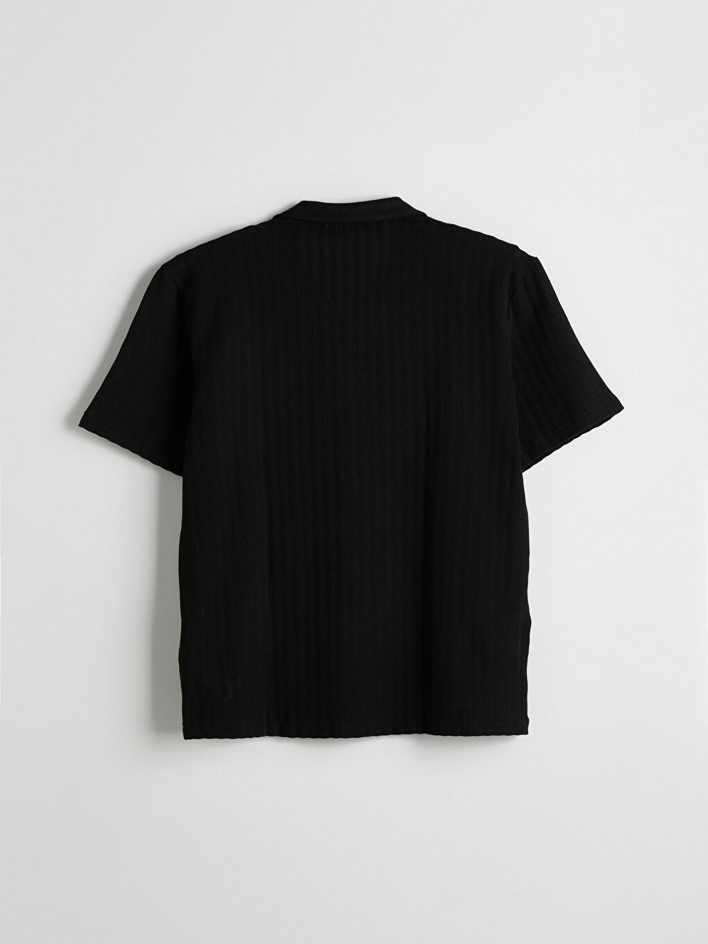 Black Midnight Club Cuban Collar Polo