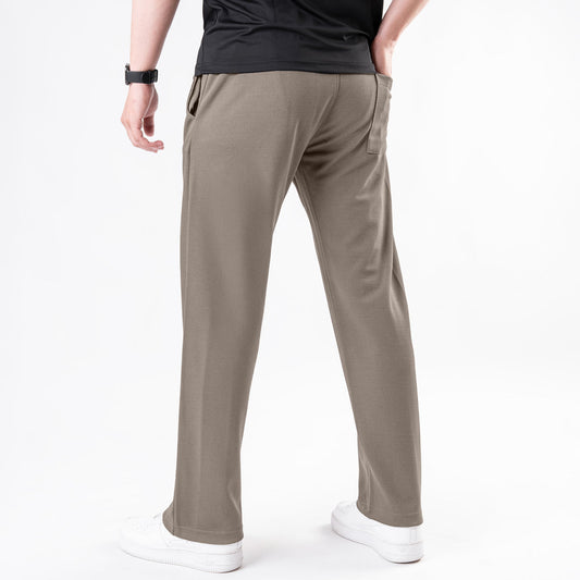 Beige Casual Chino Trousers