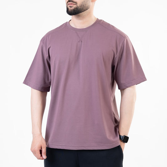 Men's Mauve Oversized T-Shirt